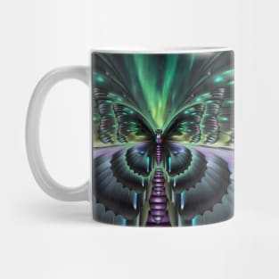 Aurora Borealis Butterfly Mug